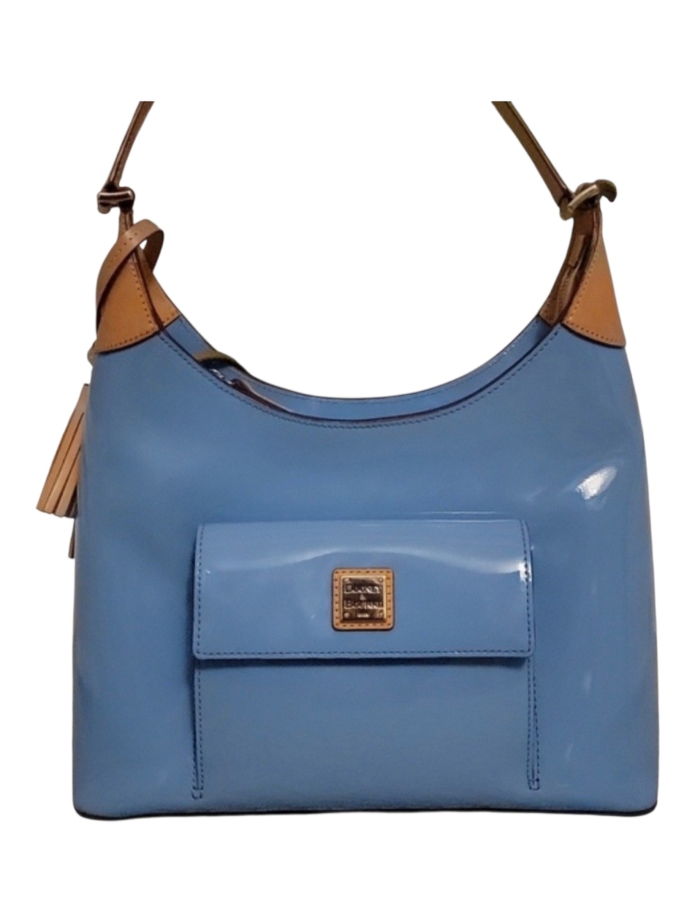 DOONEY & BOURKE BAG PATENT LIGHT BLUE